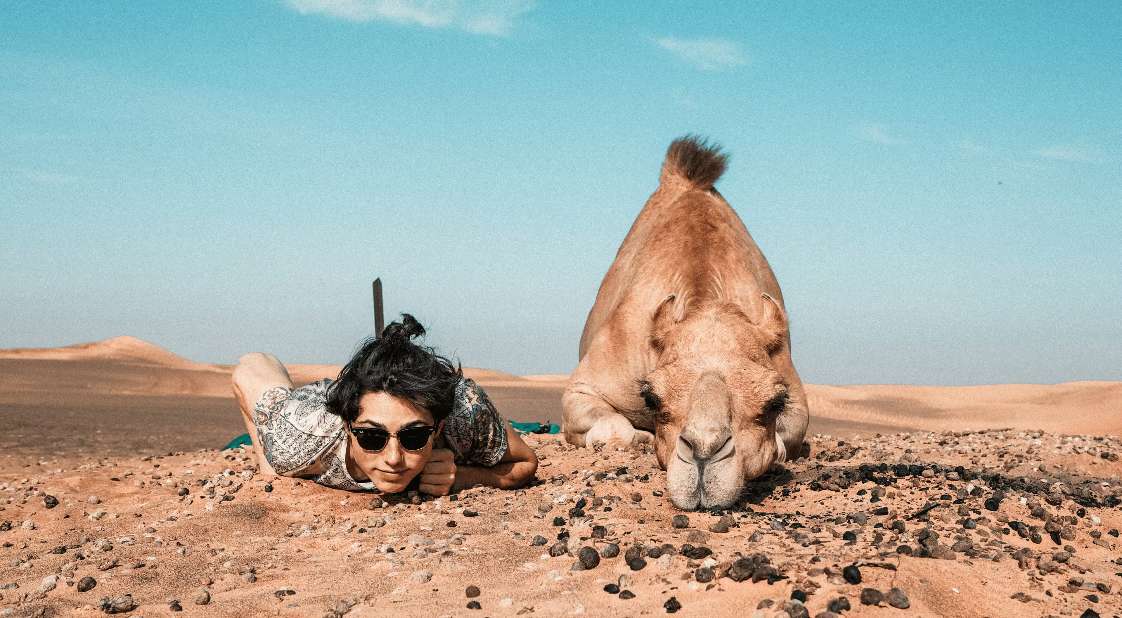 듄 배싱 & 낙타 체험 사막 사파리 투어